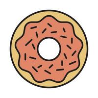 donut icon vector
