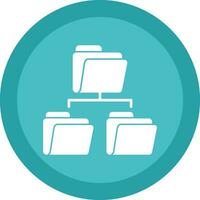 Folder Sharing Vector Icon Design
