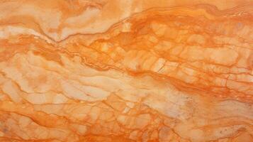 Vibrant orange marbled stone texture wallpaper with ample copy space photo