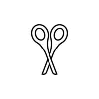 Clippers Vector Sign for Shops and Stores. Suitable for books, stores, shops. Editable stroke in minimalistic outline style. Symbol for design