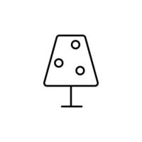 Apple Tree Minimalistic Vector Line Icon. Vector Illustration for web sites, apps, design, banners and other purposes