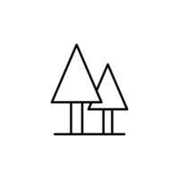 Conifer Minimalistic Outline Vector Symbol. Vector Illustration for web sites, apps, design, banners and other purposes