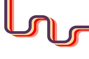 curved stripe multicolor abstract background illustration on white background with copy space. photo