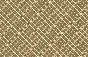 Brown square fabric pattern vector