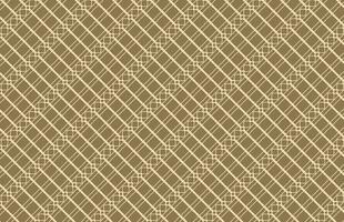 Brown square fabric pattern vector