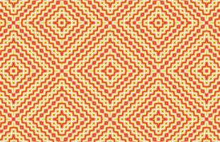 Colorful zigzag square fabric pattern vector