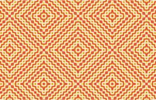 Colorful zigzag square fabric pattern vector