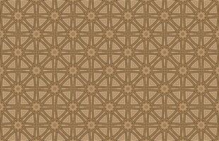 Brown square carpet pattern vector