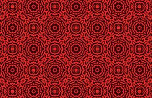 Ethnic red fabric design pattern vector