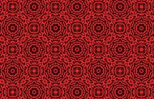 Ethnic red fabric design pattern vector