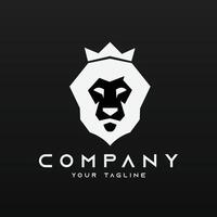 Minimal lion or tiger Logo vector template