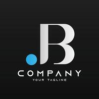 Logo vector template of letter BJ OR JB