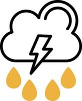 diseño de icono de vector de tormenta