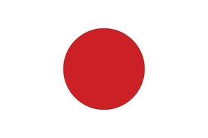 Flat Illustration of Japan flag. Japan Flag Vector