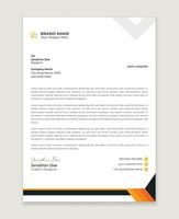 Modern corporate letterhead template design. Creative and Professional business letterhead design  template. Letterhead template in flat style vector