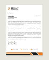 Modern corporate letterhead template design. Creative and Professional business letterhead design  template. Letterhead template in flat style vector