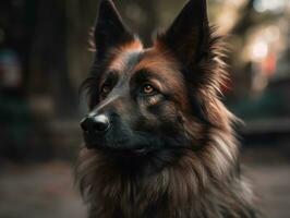 Belga tervuren perro creado con generativo ai tecnología foto