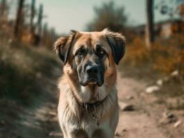 Anatolian Shepherd dog created with Generative AI technology photo