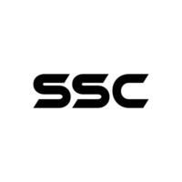 SSC Letter Logo Design, Inspiration for a Unique Identity. Modern Elegance and Creative Design. Watermark Your Success with the Striking this Logo. vector