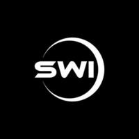 SWI Letter Logo Design, Inspiration for a Unique Identity. Modern Elegance and Creative Design. Watermark Your Success with the Striking this Logo. vector