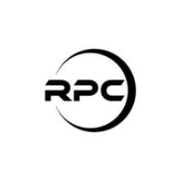 RPC Letter Logo Design, Inspiration for a Unique Identity. Modern Elegance and Creative Design. Watermark Your Success with the Striking this Logo. vector