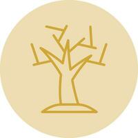 Dry Tree Vector Icon Design