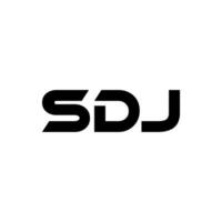 sdj letra logo diseño, inspiración para un único identidad. moderno elegancia y creativo diseño. filigrana tu éxito con el sorprendentes esta logo. vector