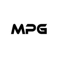 mpg letra logo diseño, inspiración para un único identidad. moderno elegancia y creativo diseño. filigrana tu éxito con el sorprendentes esta logo. vector