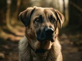 Anatolian Shepherd dog created with Generative AI technology photo