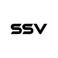 SSV Letter Logo Design, Inspiration for a Unique Identity. Modern Elegance and Creative Design. Watermark Your Success with the Striking this Logo. vector