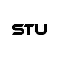 STU Letter Logo Design, Inspiration for a Unique Identity. Modern Elegance and Creative Design. Watermark Your Success with the Striking this Logo. vector