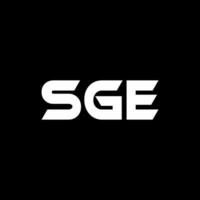 SGE Letter Logo Design, Inspiration for a Unique Identity. Modern Elegance and Creative Design. Watermark Your Success with the Striking this Logo. vector