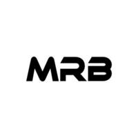 mrb letra logo diseño, inspiración para un único identidad. moderno elegancia y creativo diseño. filigrana tu éxito con el sorprendentes esta logo. vector