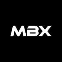 mbx letra logo diseño, inspiración para un único identidad. moderno elegancia y creativo diseño. filigrana tu éxito con el sorprendentes esta logo. vector