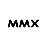 mmx letra logo diseño, inspiración para un único identidad. moderno elegancia y creativo diseño. filigrana tu éxito con el sorprendentes esta logo. vector