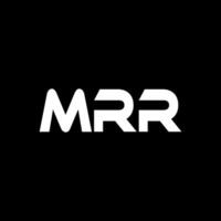 MRR Letter Logo Design, Inspiration for a Unique Identity. Modern Elegance and Creative Design. Watermark Your Success with the Striking this Logo. vector