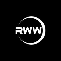 rww letra logo diseño, inspiración para un único identidad. moderno elegancia y creativo diseño. filigrana tu éxito con el sorprendentes esta logo. vector