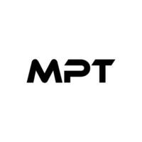 MPT Letter Logo Design, Inspiration for a Unique Identity. Modern Elegance and Creative Design. Watermark Your Success with the Striking this Logo. vector