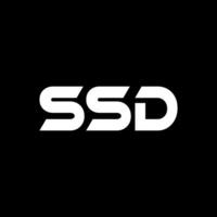 ssd letra logo diseño, inspiración para un único identidad. moderno elegancia y creativo diseño. filigrana tu éxito con el sorprendentes esta logo. vector