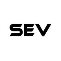 sev letra logo diseño, inspiración para un único identidad. moderno elegancia y creativo diseño. filigrana tu éxito con el sorprendentes esta logo. vector