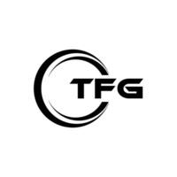 tfg letra logo diseño, inspiración para un único identidad. moderno elegancia y creativo diseño. filigrana tu éxito con el sorprendentes esta logo. vector