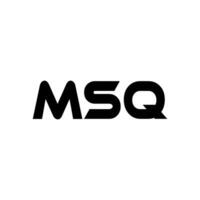 MSQ Letter Logo Design, Inspiration for a Unique Identity. Modern Elegance and Creative Design. Watermark Your Success with the Striking this Logo. vector