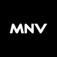 MNV Letter Logo Design, Inspiration for a Unique Identity. Modern Elegance and Creative Design. Watermark Your Success with the Striking this Logo. vector