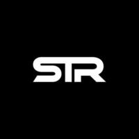 STR Letter Logo Design, Inspiration for a Unique Identity. Modern Elegance and Creative Design. Watermark Your Success with the Striking this Logo. vector