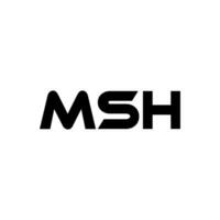 MSH Letter Logo Design, Inspiration for a Unique Identity. Modern Elegance and Creative Design. Watermark Your Success with the Striking this Logo. vector