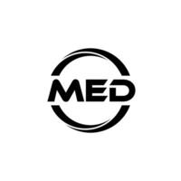 MED Letter Logo Design, Inspiration for a Unique Identity. Modern Elegance and Creative Design. Watermark Your Success with the Striking this Logo. vector