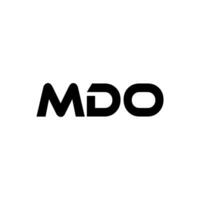 MDO Letter Logo Design, Inspiration for a Unique Identity. Modern Elegance and Creative Design. Watermark Your Success with the Striking this Logo. vector