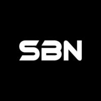 sbn logo diseño, inspiración para un único identidad. moderno elegancia y creativo diseño. filigrana tu éxito con el sorprendentes esta logo. vector