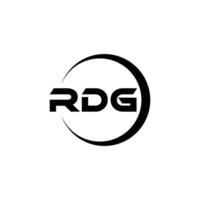 RDG Letter Logo Design, Inspiration for a Unique Identity. Modern Elegance and Creative Design. Watermark Your Success with the Striking this Logo. vector