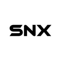 snx letra logo diseño, inspiración para un único identidad. moderno elegancia y creativo diseño. filigrana tu éxito con el sorprendentes esta logo. vector